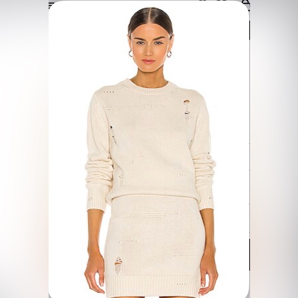 Helmut Lang Off-White Crewneck Sweater